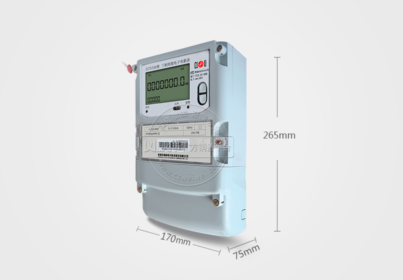 科陸DTS720三相四線電子式有功電能表尺寸